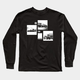 SUBARU IMPREZA WRX 22B Black 'N White Archive (Black Version) Long Sleeve T-Shirt